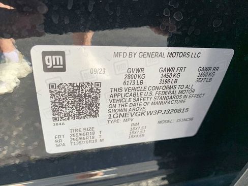 Certified 2023 Chevrolet Traverse LT w/ LPO, Floor Liner Package AWD/4WD image 32