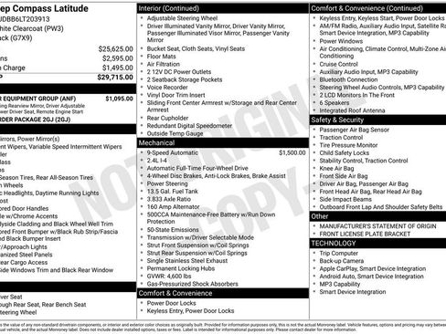 Used 2020 Jeep Compass Latitude w/ Popular Equipment Group AWD/4WD image 17