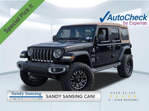 Used 2022 Jeep Wrangler Unlimited Sahara w/ LED Lighting Group AWD/4WD image 1