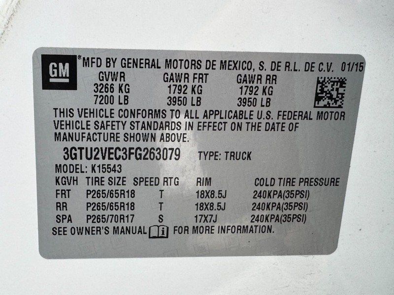 Used 2015 GMC Sierra 1500 SLT w/ Suspension Package, Off-Road AWD/4WD image 26