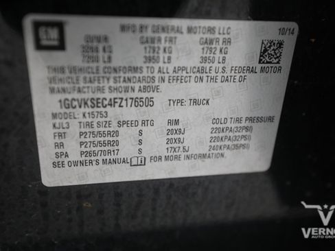 Used 2015 Chevrolet Silverado 1500 LTZ AWD/4WD image 14