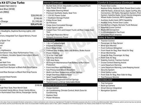 Used 2025 Kia K4 GT-Line Turbo FWD image 8