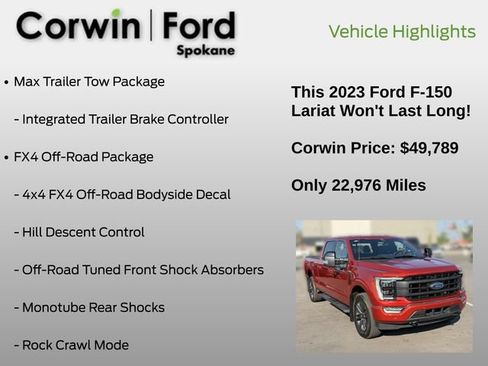 Used 2023 Ford F150 4x4 SuperCrew image 19