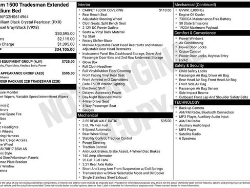 Used 2017 RAM 1500 Tradesman w/ Popular Equipment Group RWD image 4