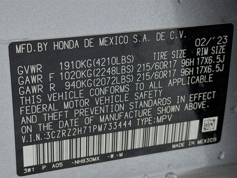 Certified 2023 Honda HR-V EX-L image 31