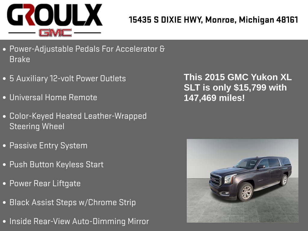 Used 2015 GMC Yukon XL SLT w/ HD Trailering Package AWD/4WD image 29