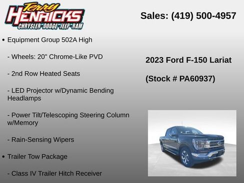 Used 2023 Ford F150 Lariat w/ Equipment Group 502A High AWD/4WD image 23