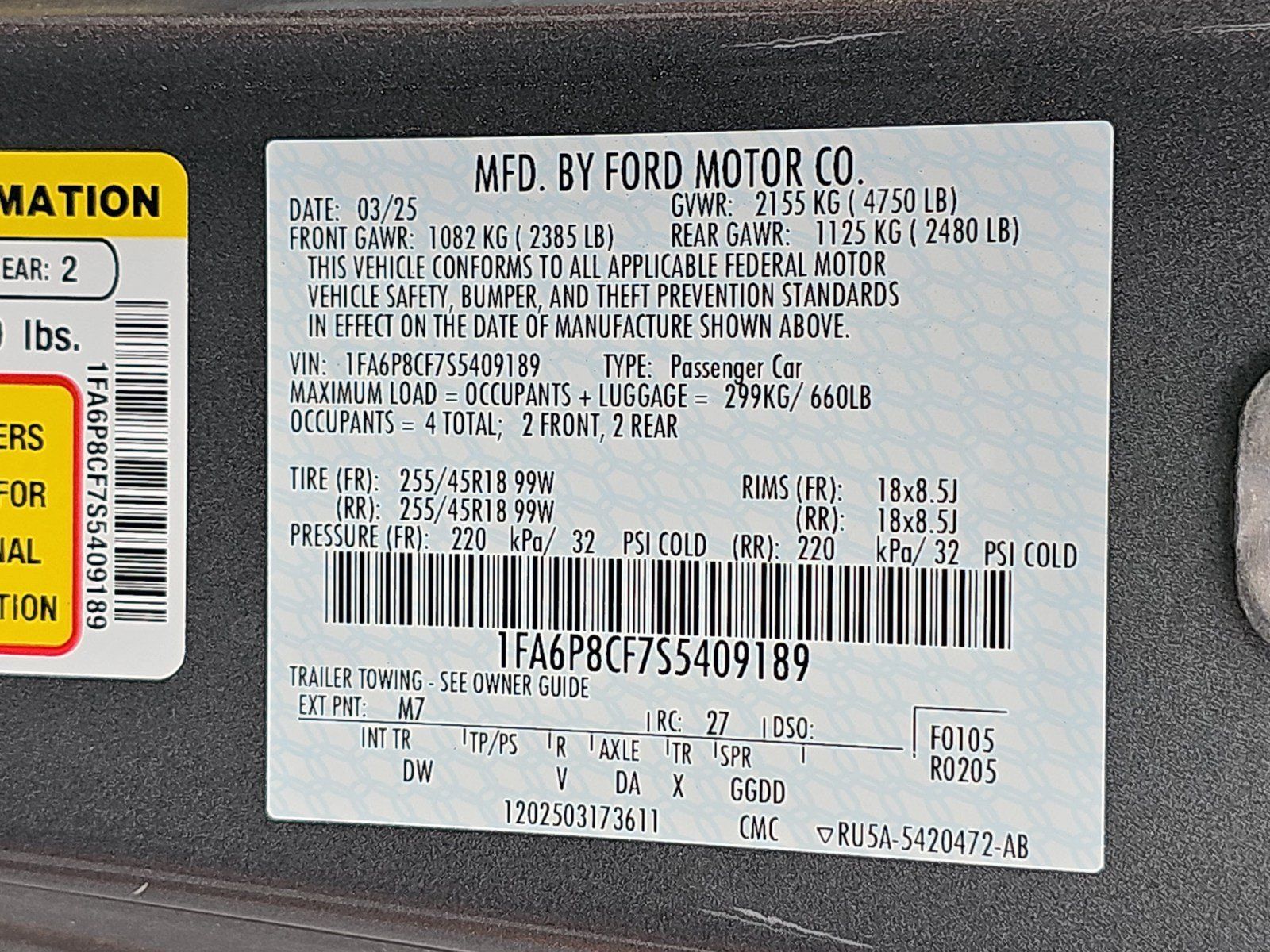 Used 2025 Ford Mustang GT RWD image 34