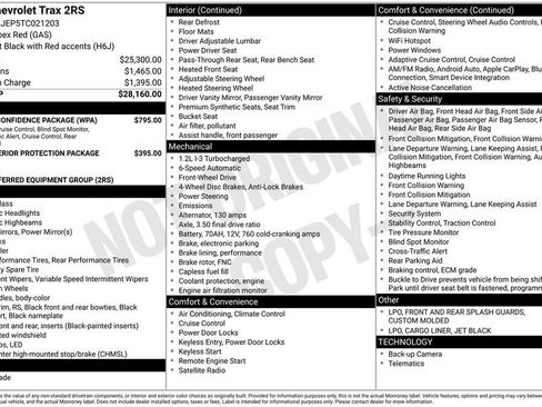 New 2026 Chevrolet Trax RS w/ Driver Confidence Package image 25