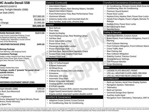 New 2026 GMC Acadia Denali w/ Super Cruise Package AWD/4WD image 3