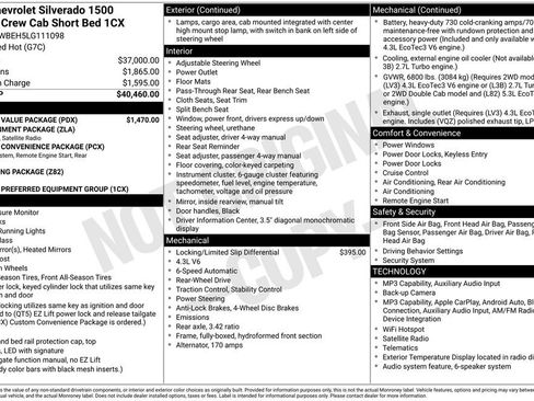 Used 2020 Chevrolet Silverado 1500 Custom w/ Custom Value Package RWD image 26