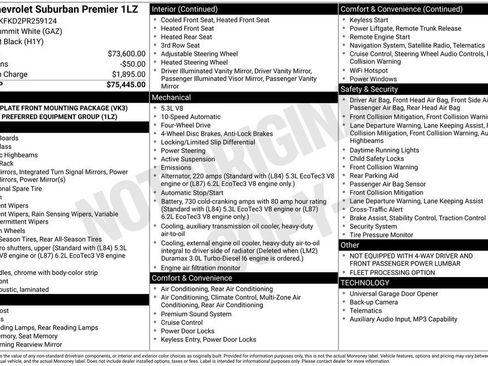 Used 2023 Chevrolet Suburban Premier AWD/4WD image 33