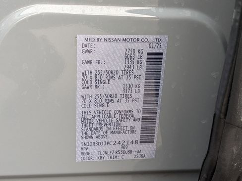 Used 2023 Nissan Pathfinder Platinum w/ Lighting Package (N93) image 33