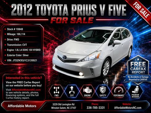 Used 2012 Toyota Prius V Five FWD image 1
