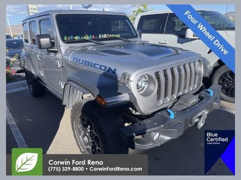 Used 2021 Jeep Wrangler Unlimited Rubicon 4xe w/ Steel Bumper Group AWD/4WD image 1