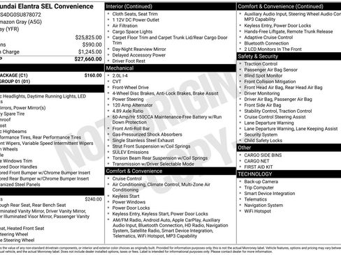 Used 2025 Hyundai Elantra SEL w/ Cargo Package FWD image 47