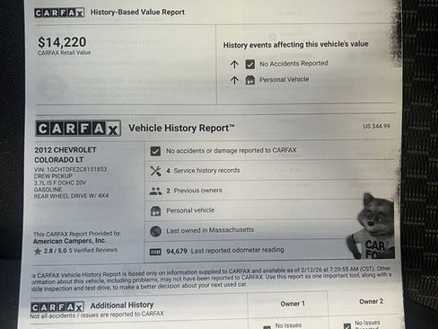 Used 2012 Chevrolet Colorado LT w/ Bodyguard Package image 15