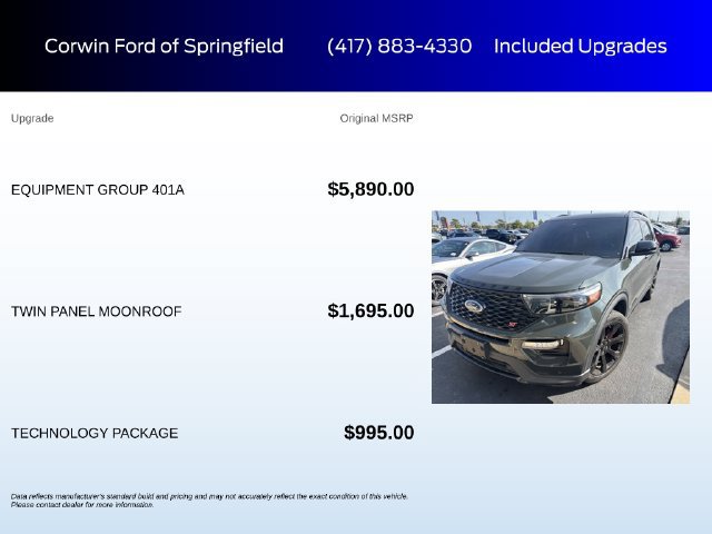 Used 2023 Ford Explorer ST w/ Equipment Group 401A AWD/4WD image 6