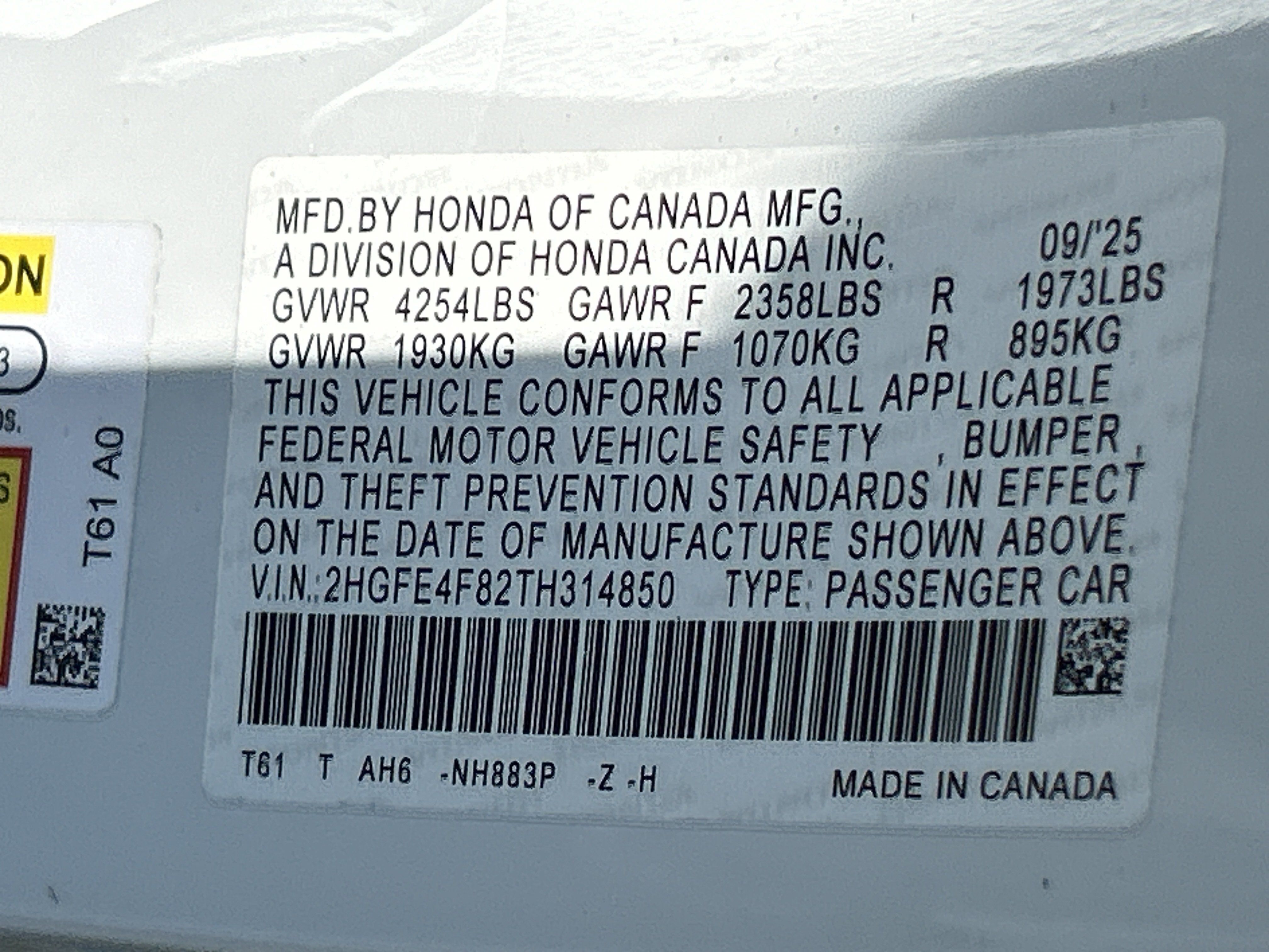 Certified 2026 Honda Civic Sport image 36