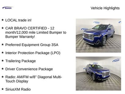 Certified 2023 GMC Acadia SLE w/ Driver Convenience Package