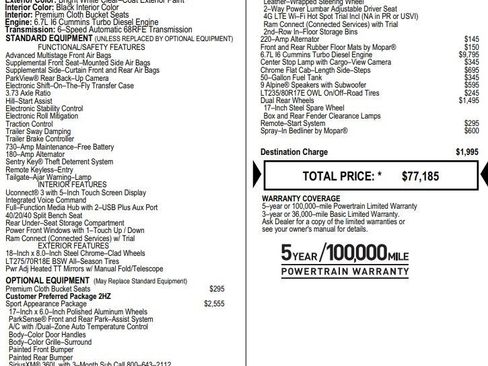 Used 2024 RAM 3500 Big Horn w/ Sport Appearance Package image 2