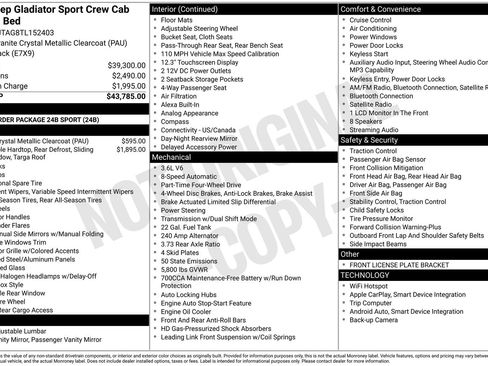 New 2026 Jeep Gladiator Sport AWD/4WD image 24