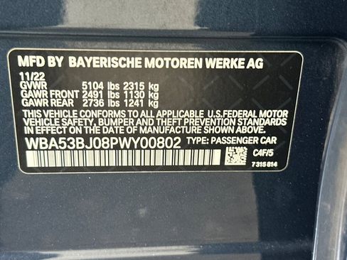 Used 2023 BMW 540i w/ M Sport Package RWD image 27