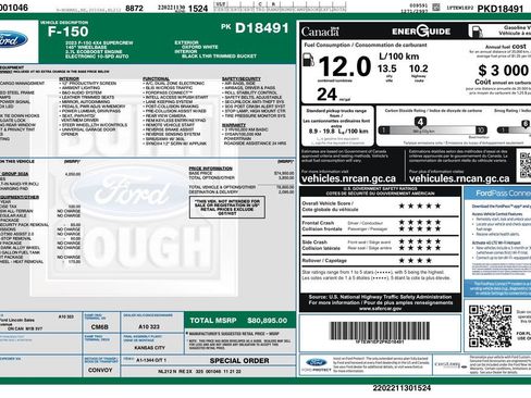 Used 2023 Ford F150 Lariat w/ Equipment Group 502A High image 3