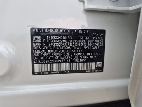 Used 2024 Honda HR-V EX-L image 34