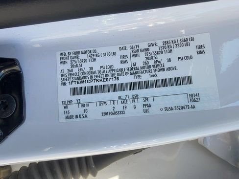 Used 2019 Ford F150 XL w/ Equipment Group 101A Mid RWD image 19