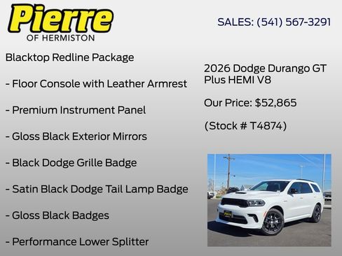 New 2026 Dodge Durango GT image 30