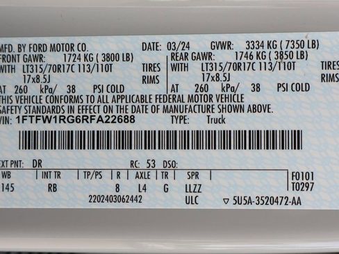 Used 2024 Ford F150 Raptor image 66