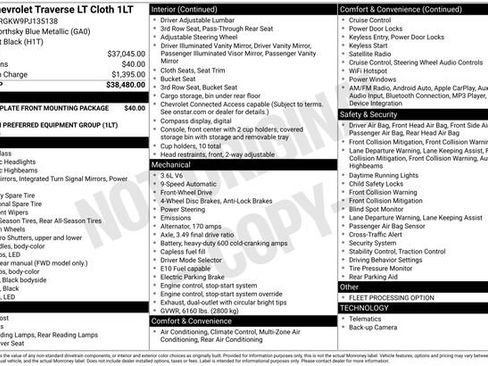 Certified 2023 Chevrolet Traverse LT image 31