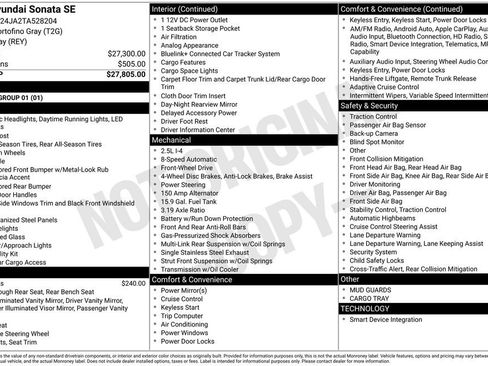 New 2026 Hyundai Sonata SE image 26
