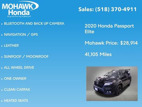 Used 2020 Honda Passport Elite image 7