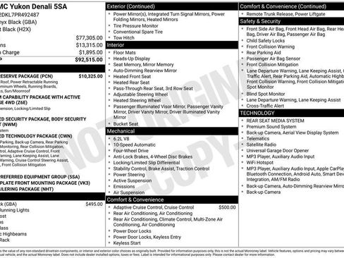 Used 2023 GMC Yukon Denali w/ Denali Reserve Package AWD/4WD image 8