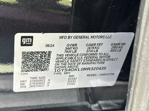 Certified 2024 Cadillac Escalade Sport Platinum w/ LPO, ONYX Package AWD/4WD image 43