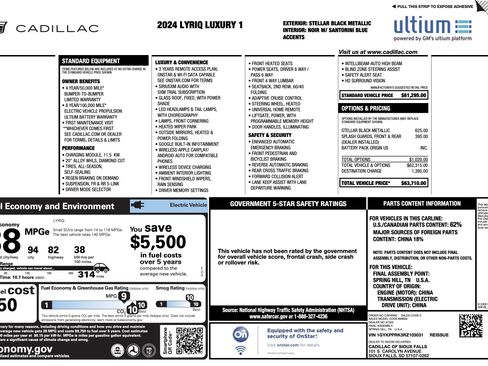 Used 2024 Cadillac Lyriq Luxury RWD image 2