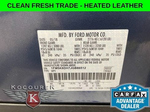 Used 2018 Ford Explorer XLT w/ Equipment Group 202A AWD/4WD image 26