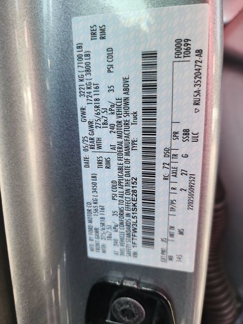 Used 2025 Ford F150 XLT w/ Equipment Group 301A Standard AWD/4WD image 16