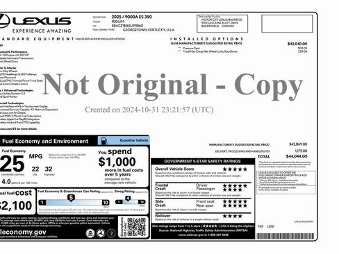 Used 2025 Lexus ES 350 image 4