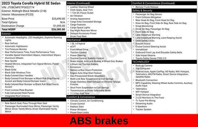 Used 2023 Toyota Corolla SE FWD image 24