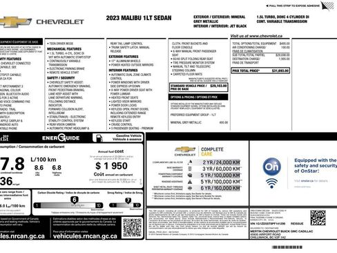 Used 2023 Chevrolet Malibu LT FWD image 2