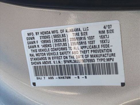 Used 2007 Honda Odyssey LX image 24