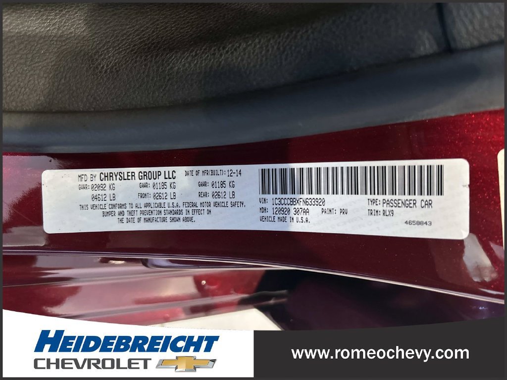 Used 2015 Chrysler 200 S w/ Comfort Group FWD image 8