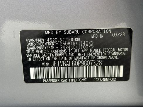 Used 2023 Subaru WRX Limited AWD/4WD image 51