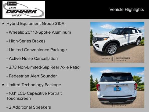 Used 2023 Ford Explorer Limited w/ Hybrid Equipment Group 310A AWD/4WD image 24