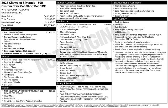 Used 2023 Chevrolet Silverado 1500 Custom w/ Rally Edition AWD/4WD image 33