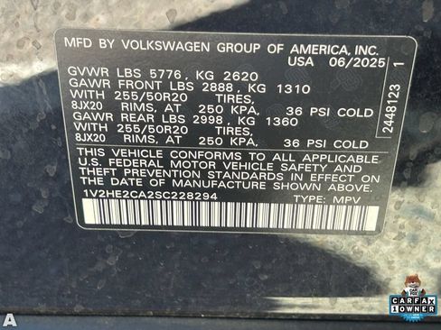 Used 2025 Volkswagen Atlas Cross Sport SE AWD/4WD image 12