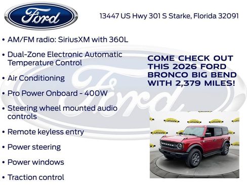 New 2026 Ford Bronco Big Bend AWD/4WD image 25